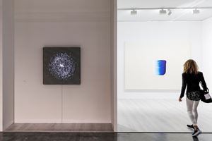 Leo Villareal and Lee Ufan, <a href='/art-galleries/pace-gallery/' target='_blank'>Pace Gallery</a>, Art Basel Miami Beach (5–8 December 2019). Courtesy Ocula. Photo: Charles Roussel.